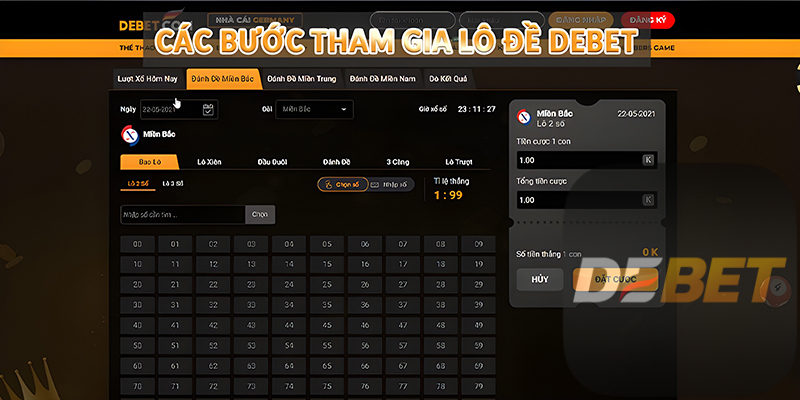 Lô Đề Debet - Thiên đường đánh đề đẳng cấp năm 2024 3 Các bước tham gia Lô Đề Debet