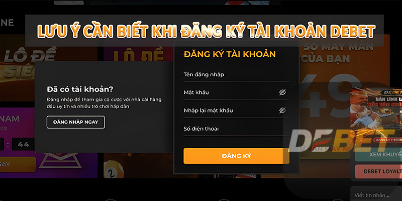 Bật mí cách đăng ký Debet nhanh tại nhà 4 Lưu ý cần biết khi đăng ký tài khoản Debet
